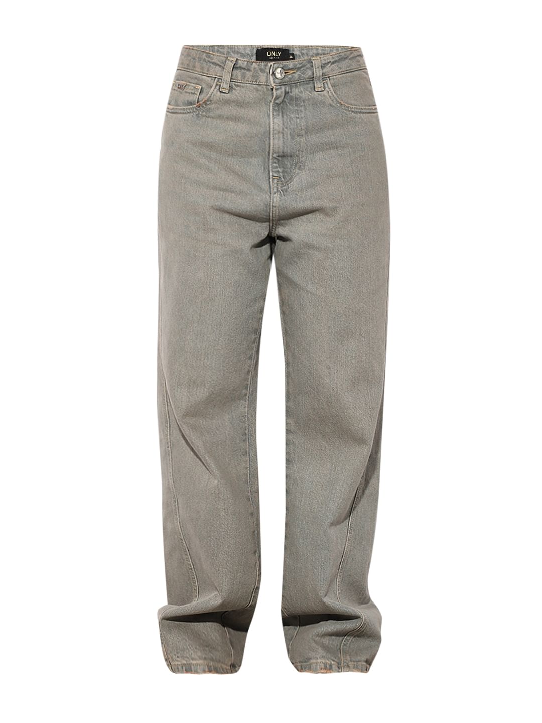 Blue Mid Rise Vintage Washed Jeans