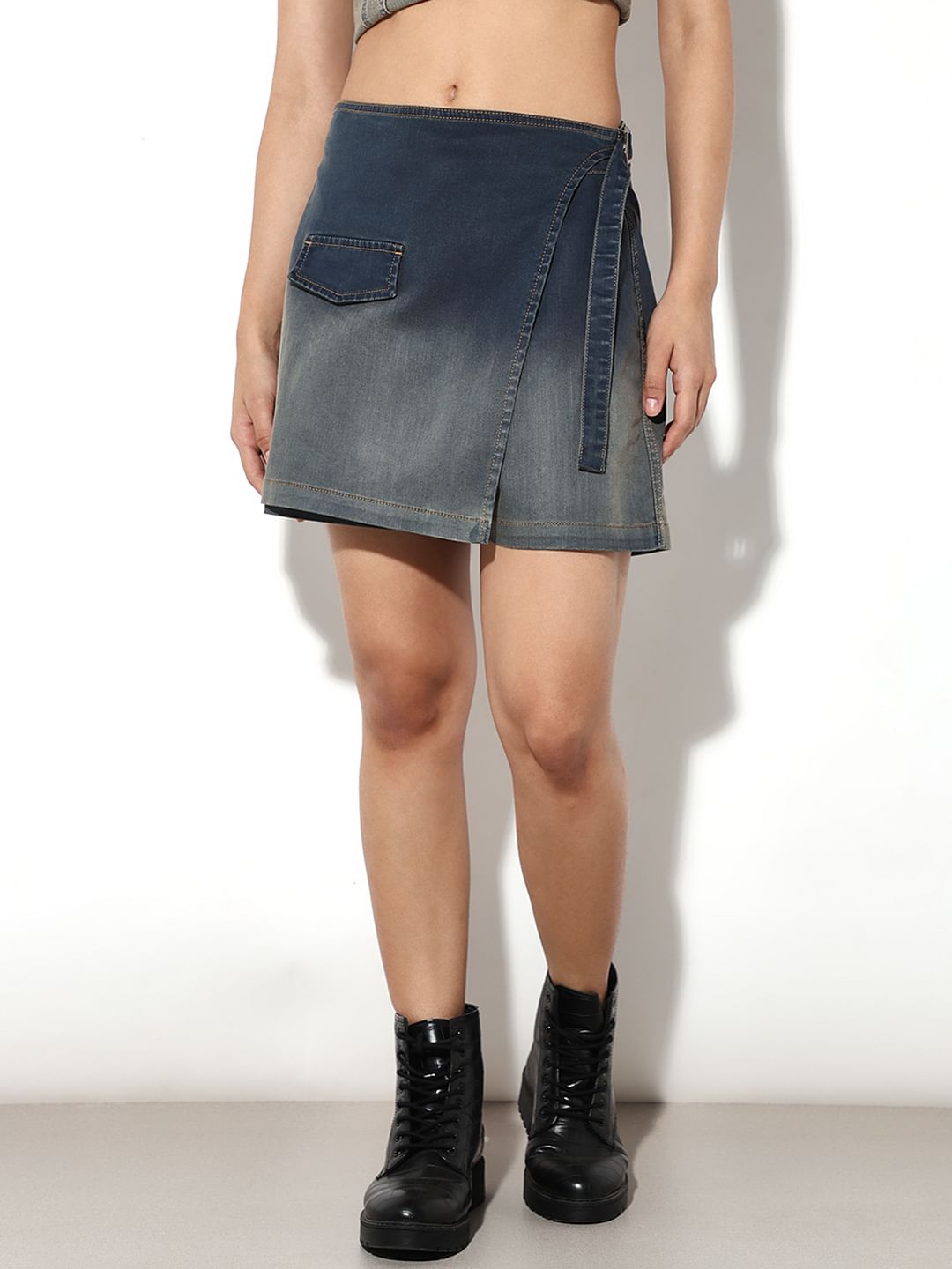 Blue Denim Skort