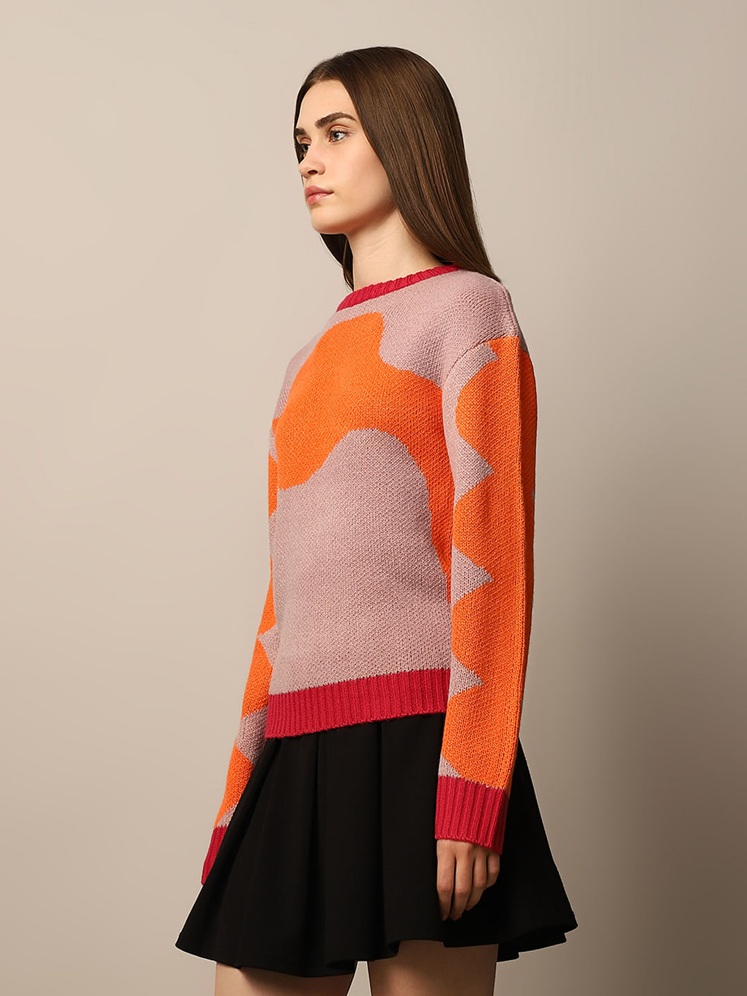 Printed Jacquard Pullover