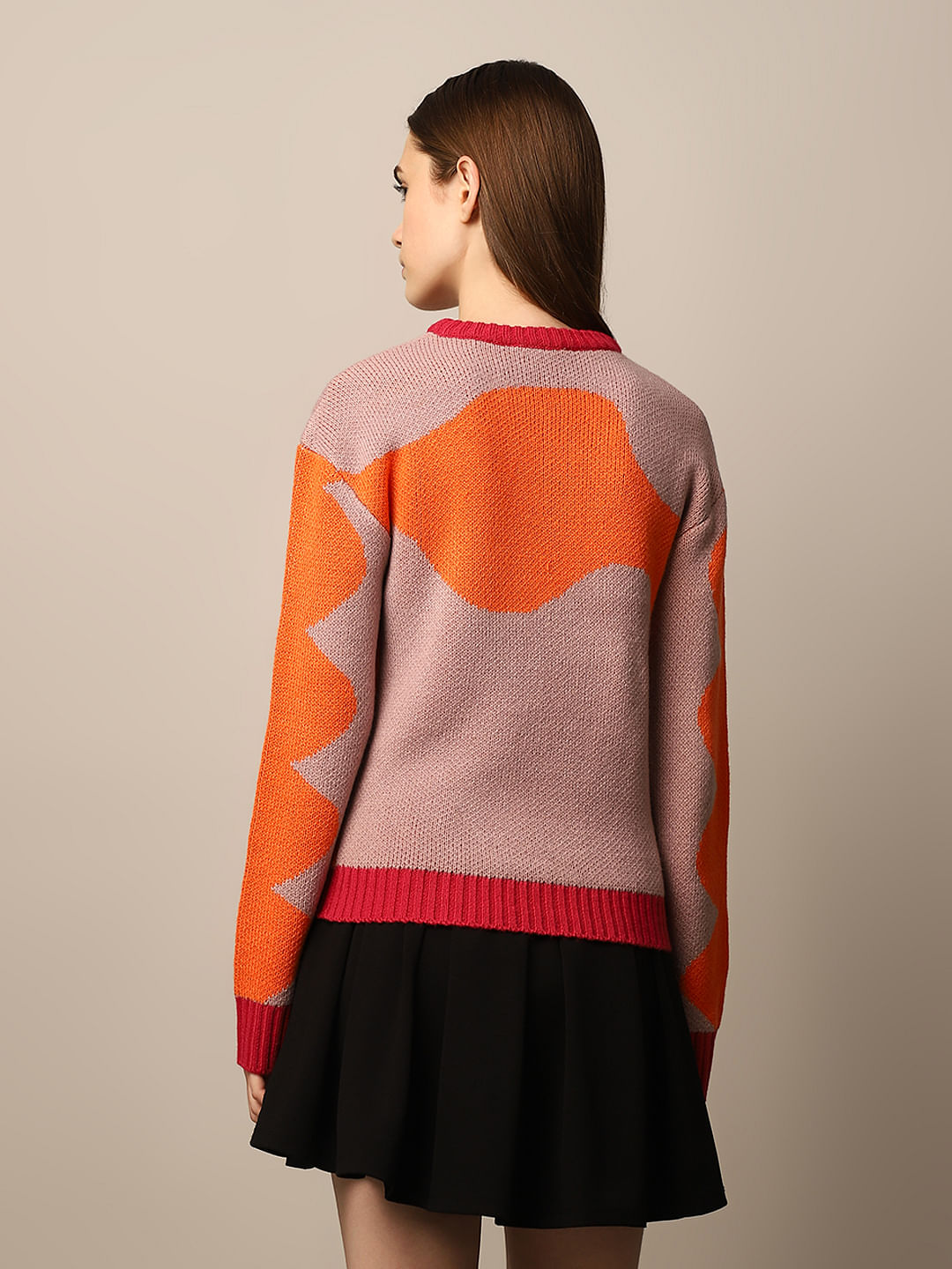 Printed Jacquard Pullover