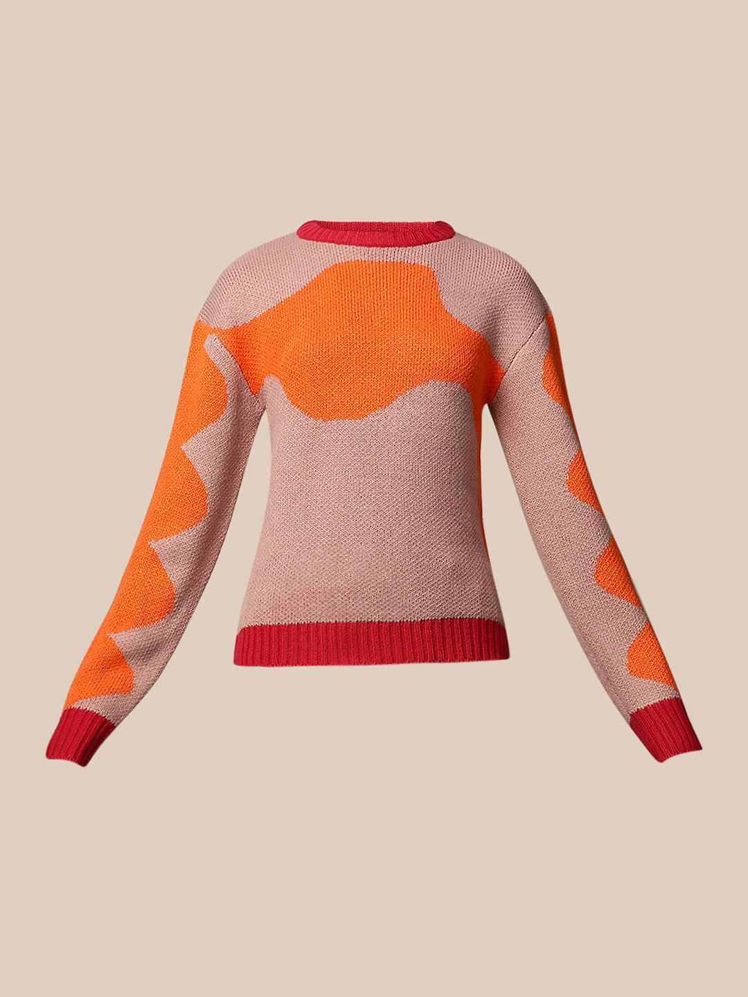 Printed Jacquard Pullover