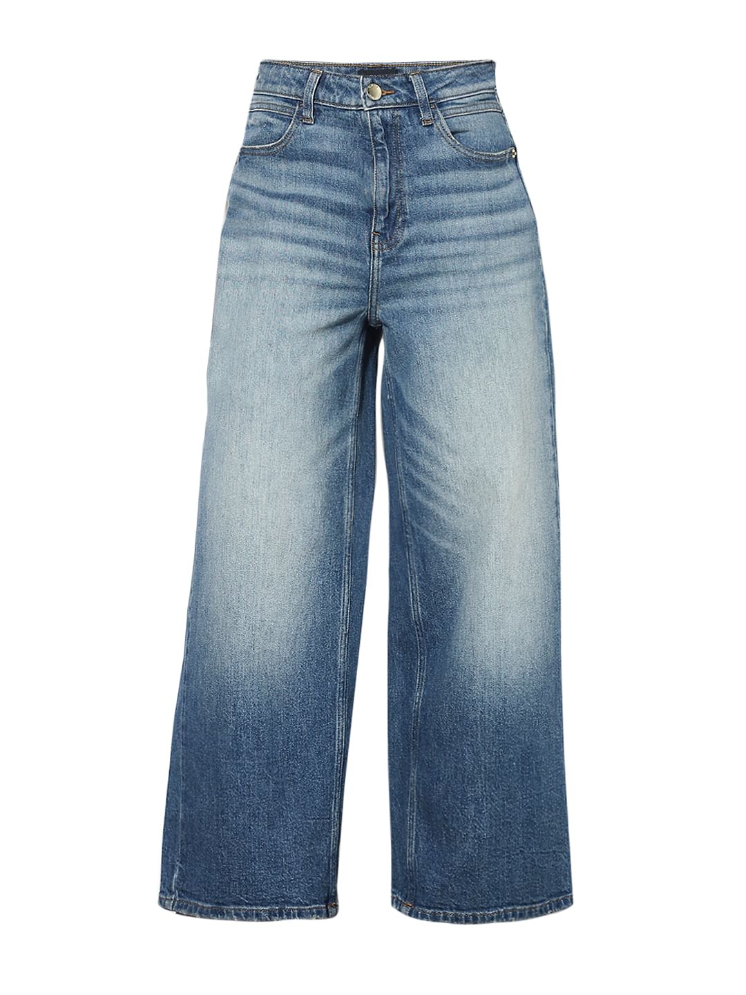 Blue Wide Leg Jeans