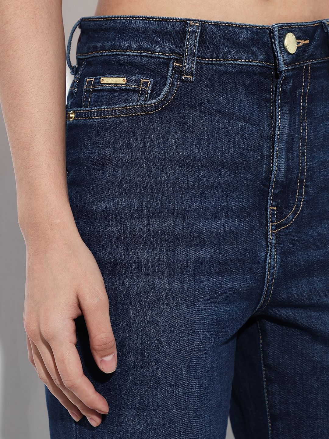 Dark Blue High Rise Paola Flared Jeans