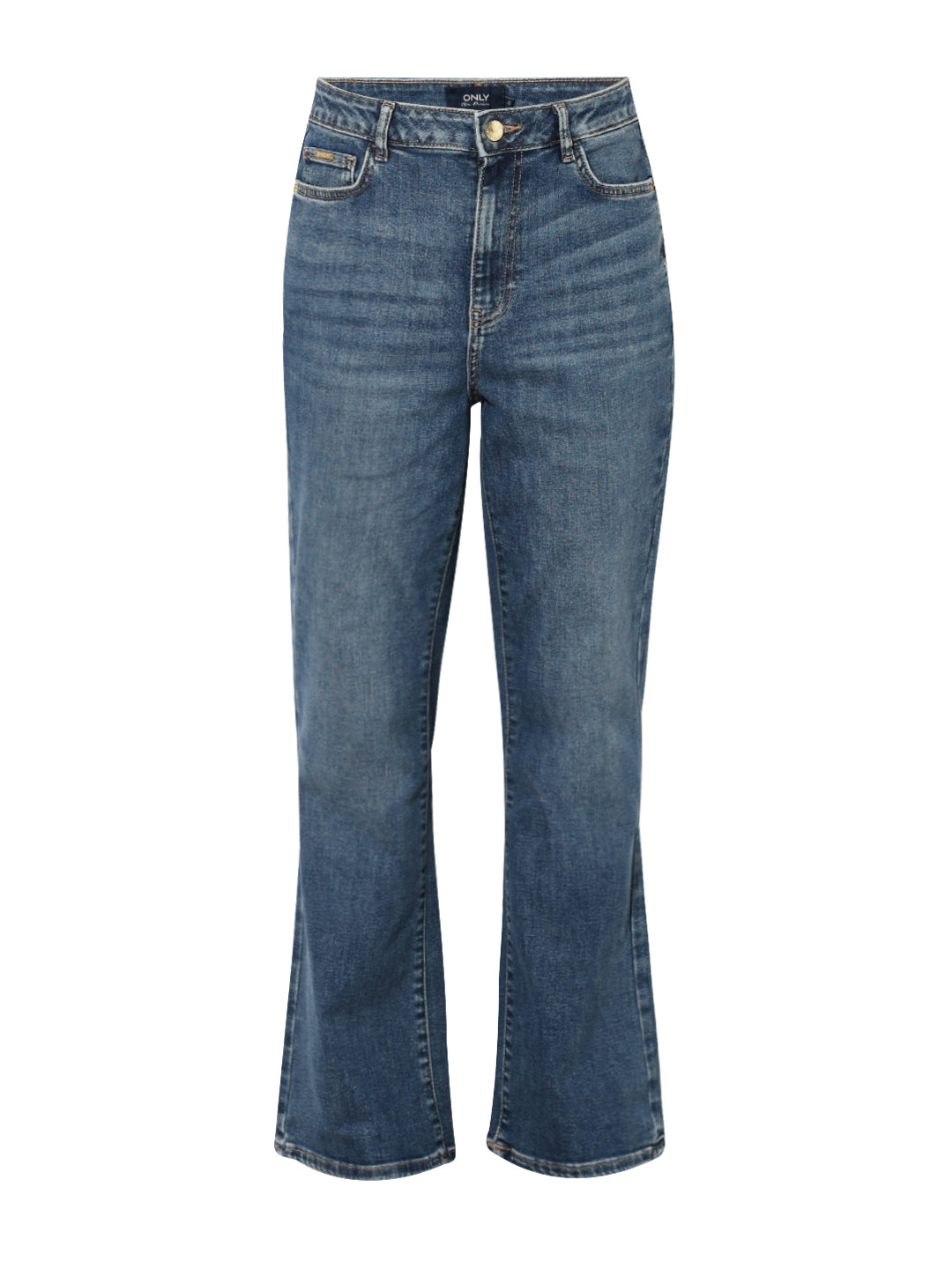 Blue High Rise Flared Jeans