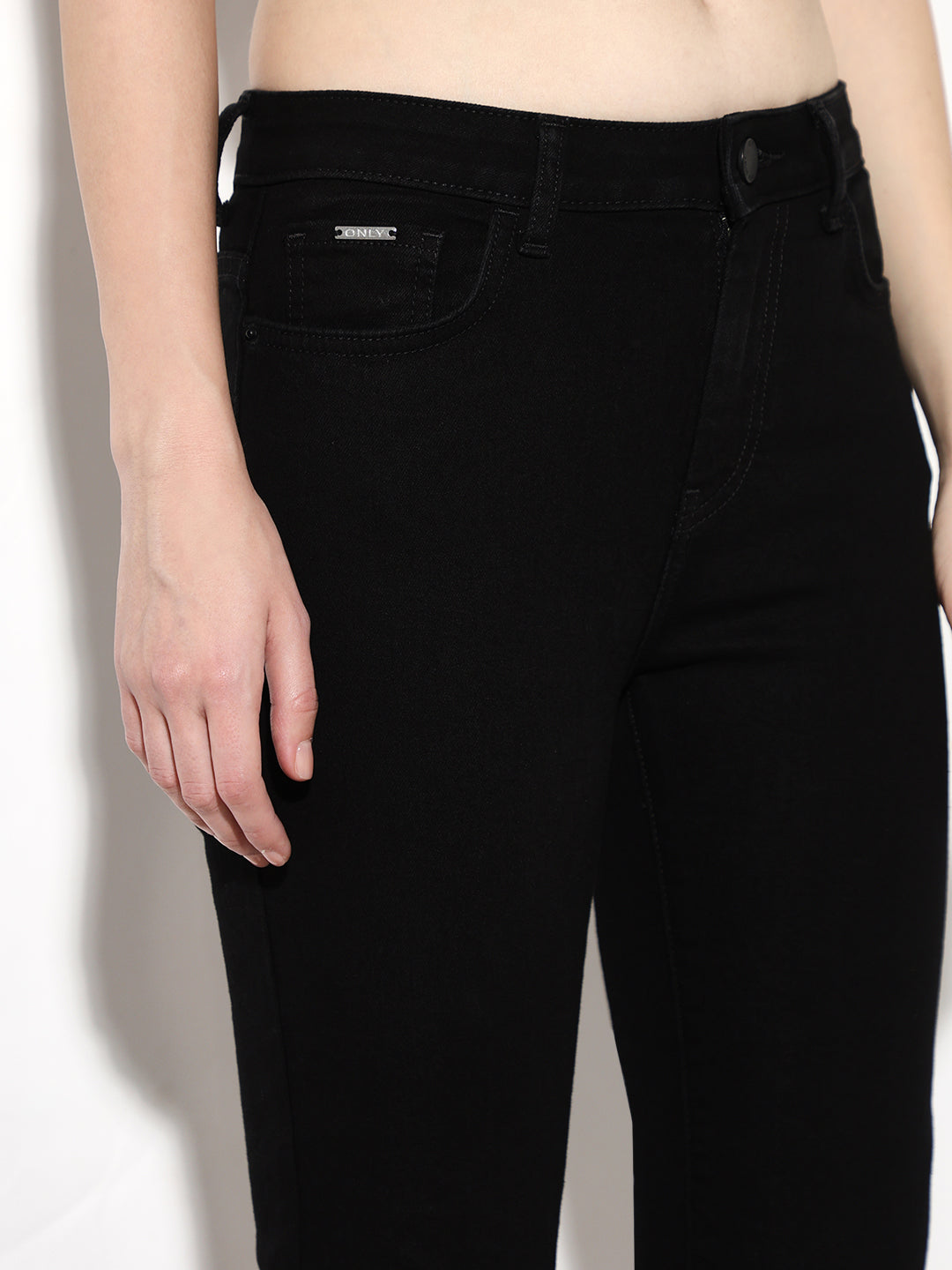 Black High Rise Skinny Fit Jeans