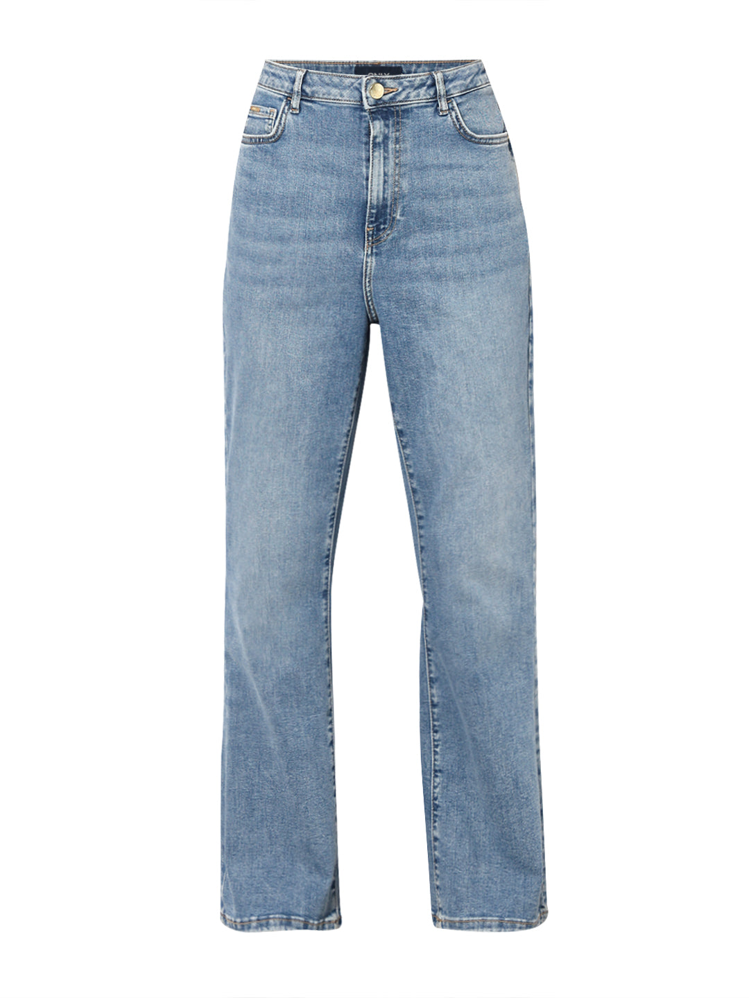 Blue High Rise Flared Jeans