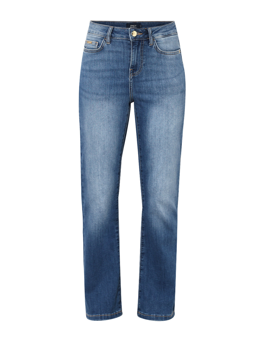Blue High Rise Flared Jeans