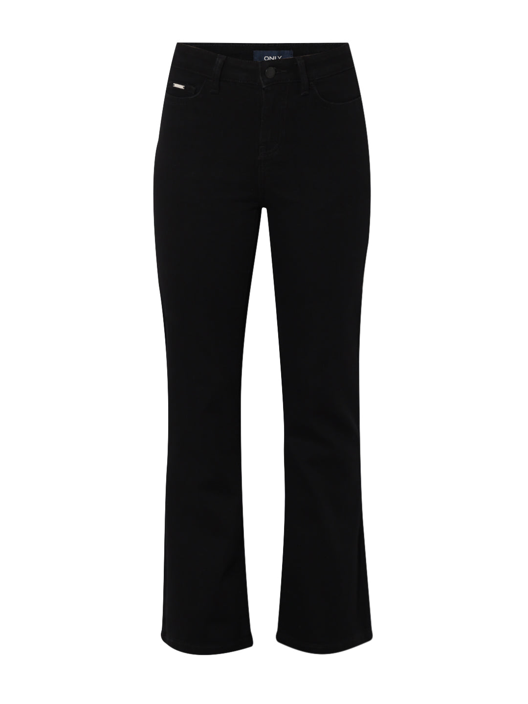 Black High Rise Flared Jeans