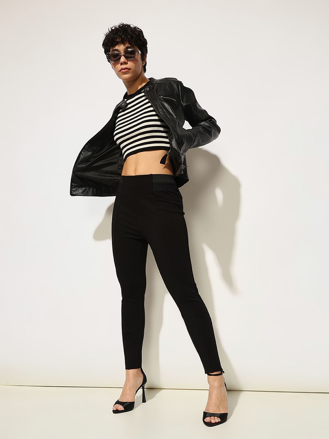 Black High Rise Leggings