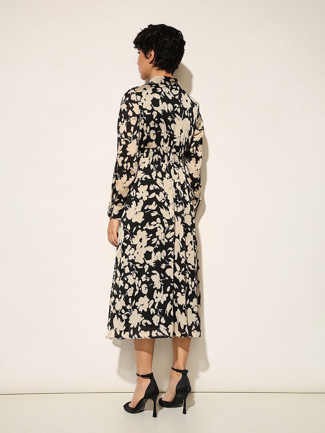 Black Printed Maxi Dress