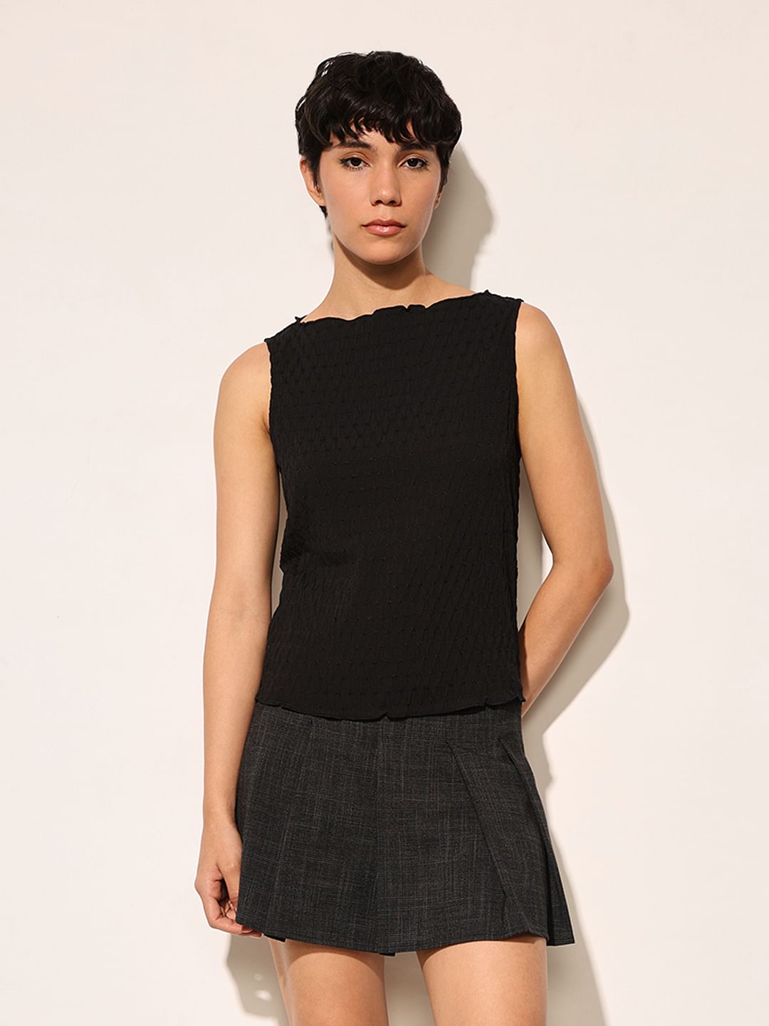 Black Sleeveless Top