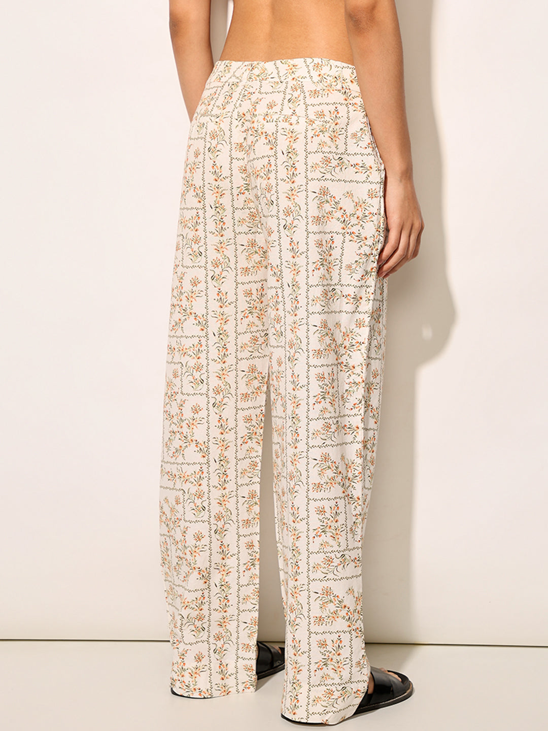 Beige Floral Co-ord Set