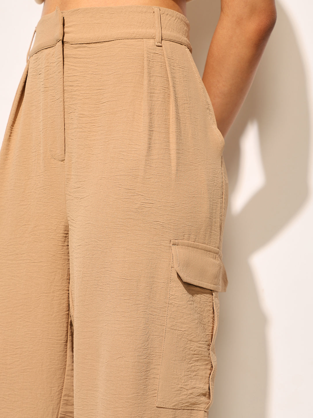 Brown Regular Fit Co-ord Set