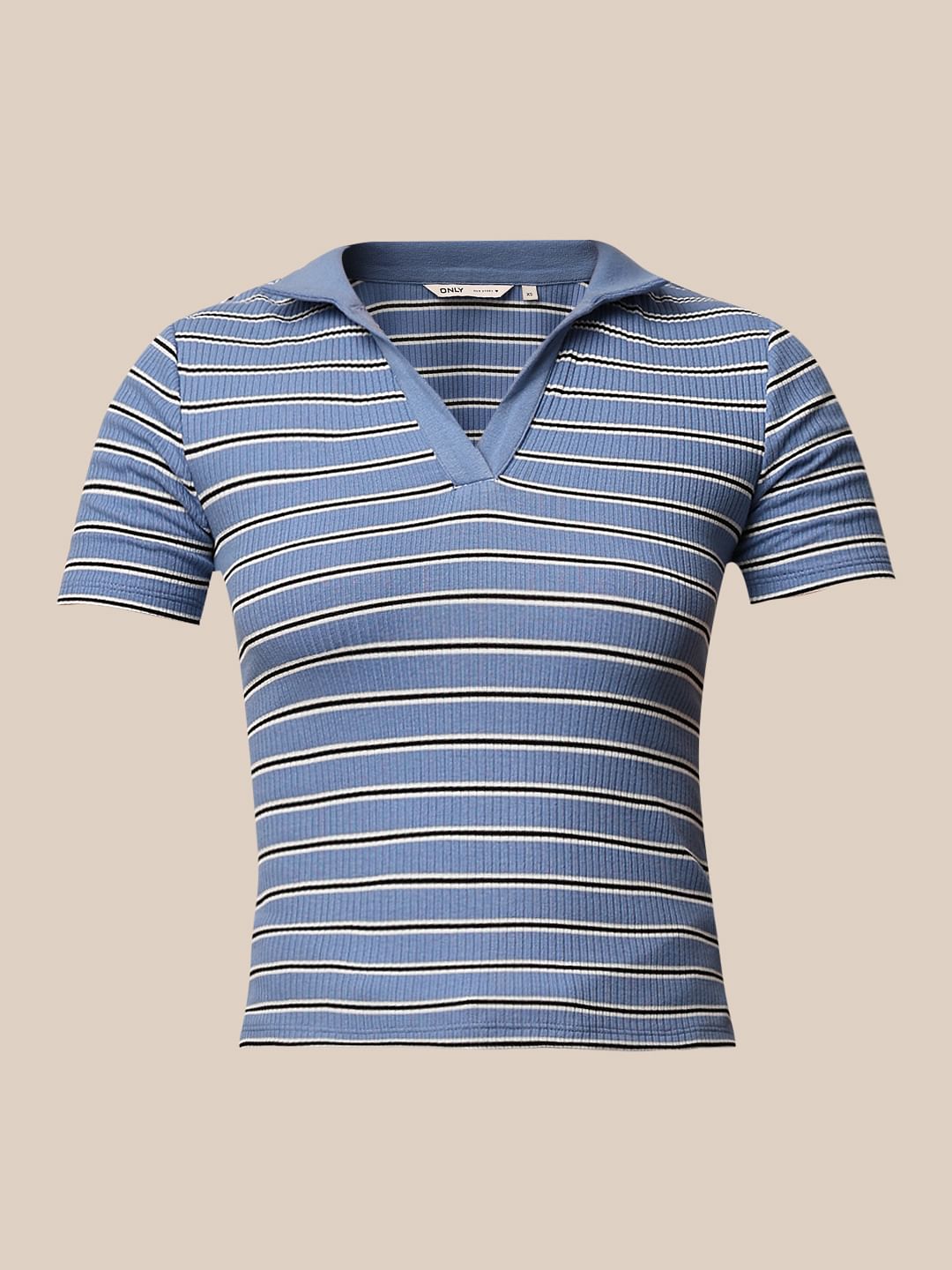 Blue Striped Polo