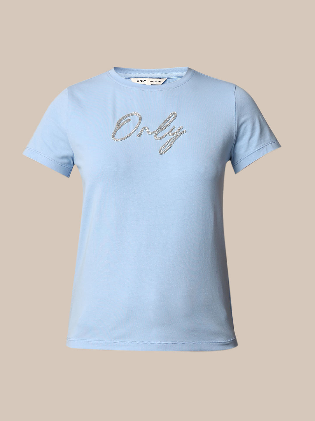 Blue Logo Print T-Shirt