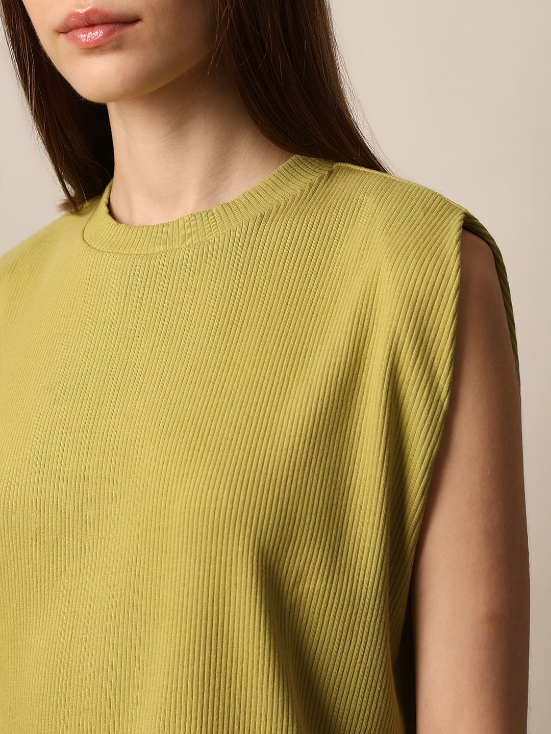 Green Cap Sleeved Co-Ord Set Top