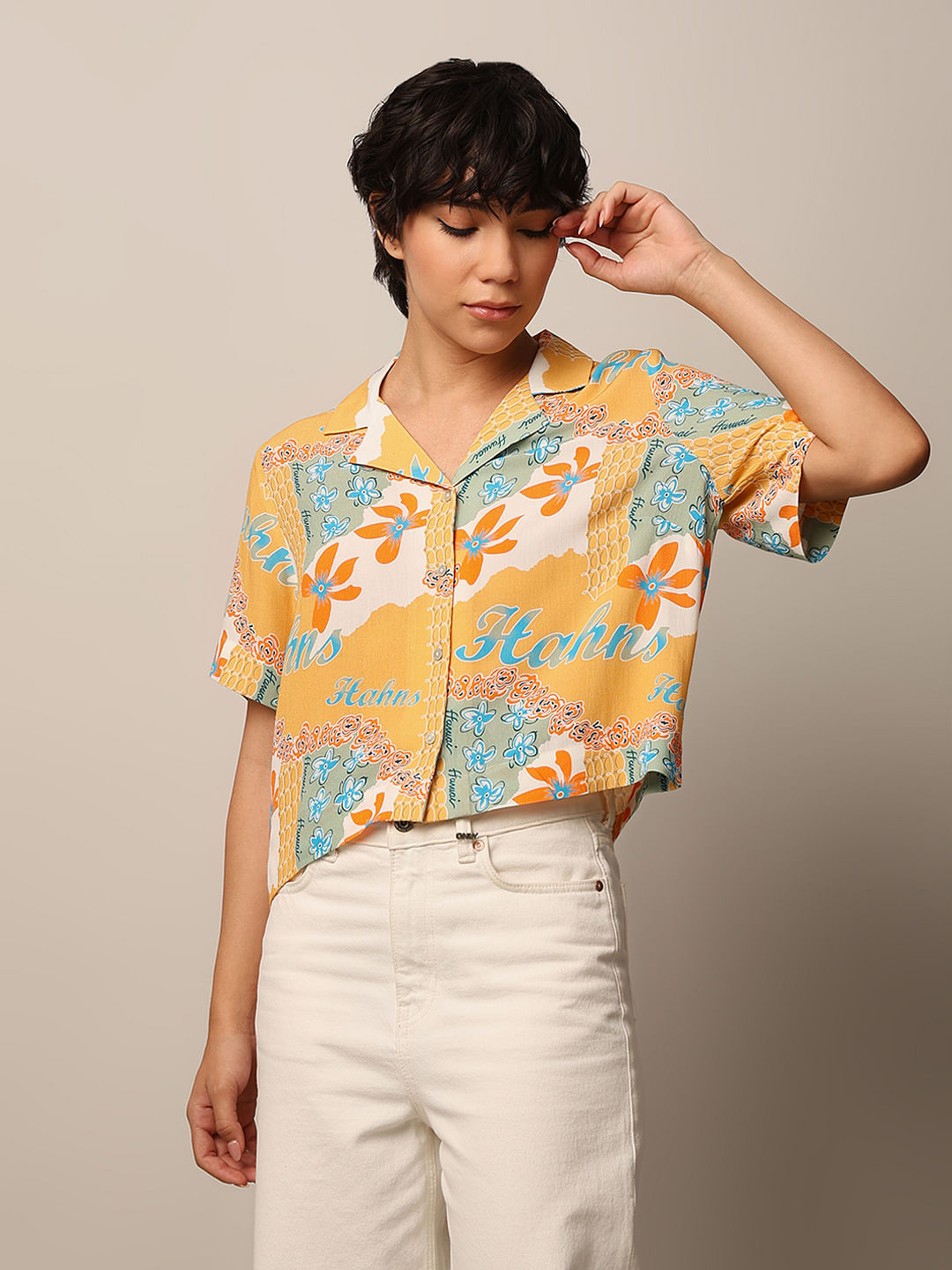 Yellow Printed Shirt