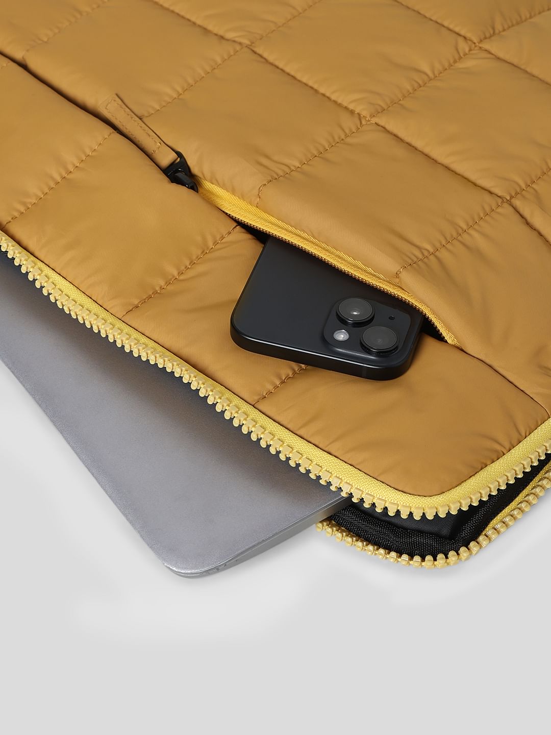 Amber Yellow Puffer Laptop Sleeve