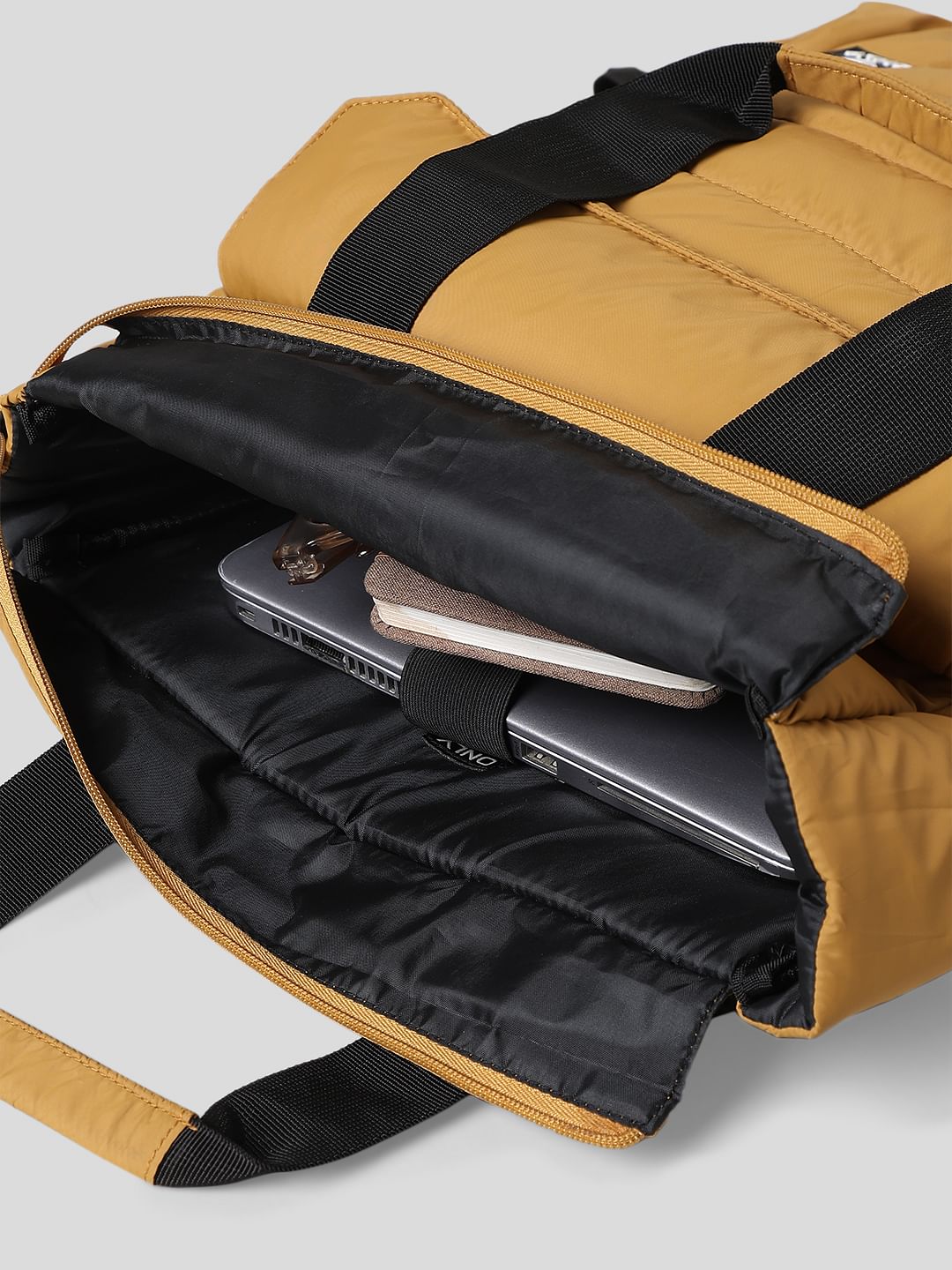 Mustard Puffer Backpack