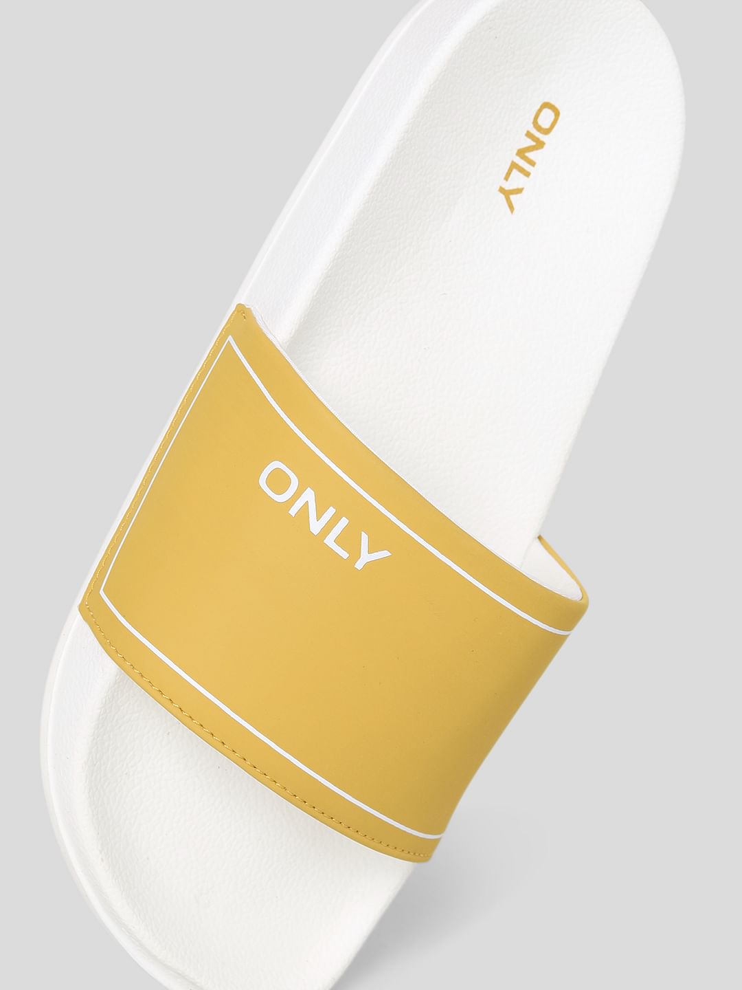 Yellow Colourblocked Sliders