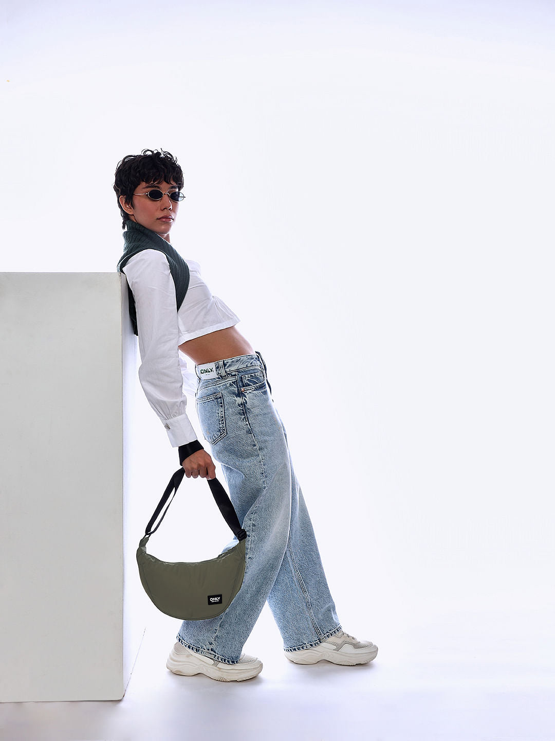 Green Side Sling Bag