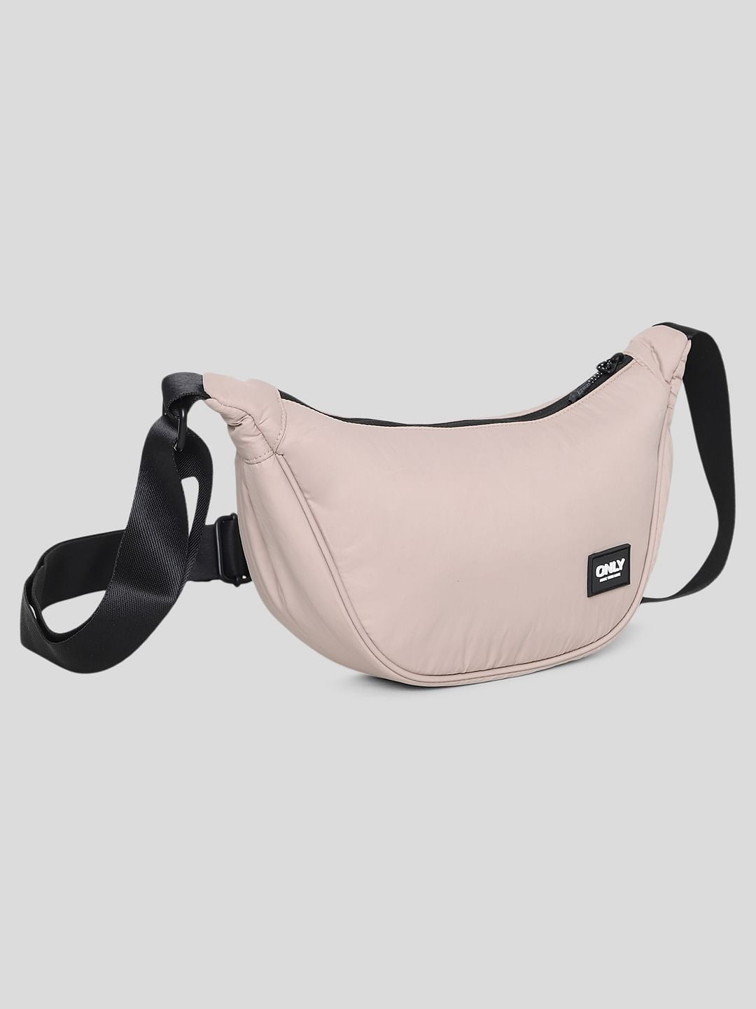 Beige Side Sling Bag