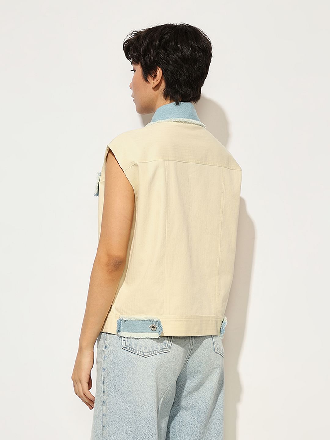 Off-White Denim Trim Shacket
