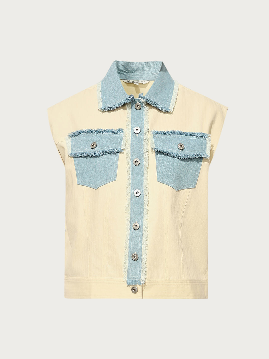 Off-White Denim Trim Shacket