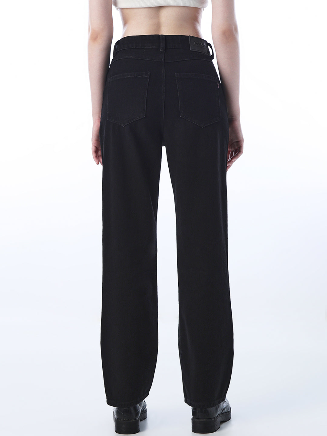 High Rise Straight Fit Jeans