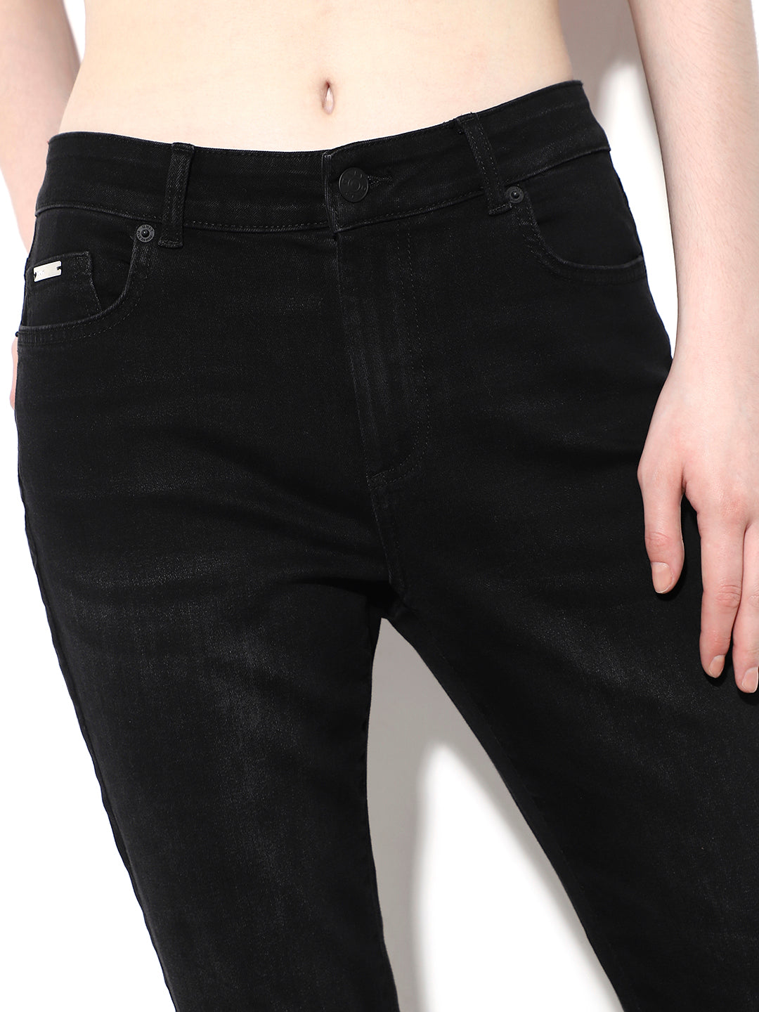 Black High Rise Skinny Jeans