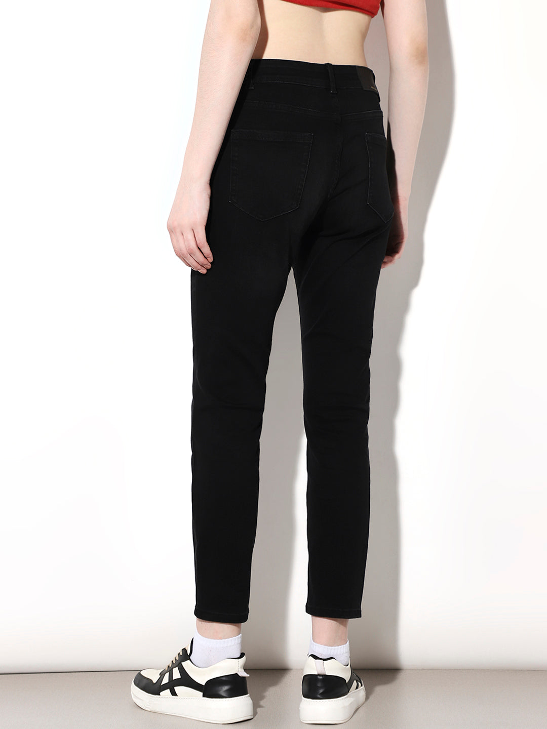 Black High Rise Skinny Jeans