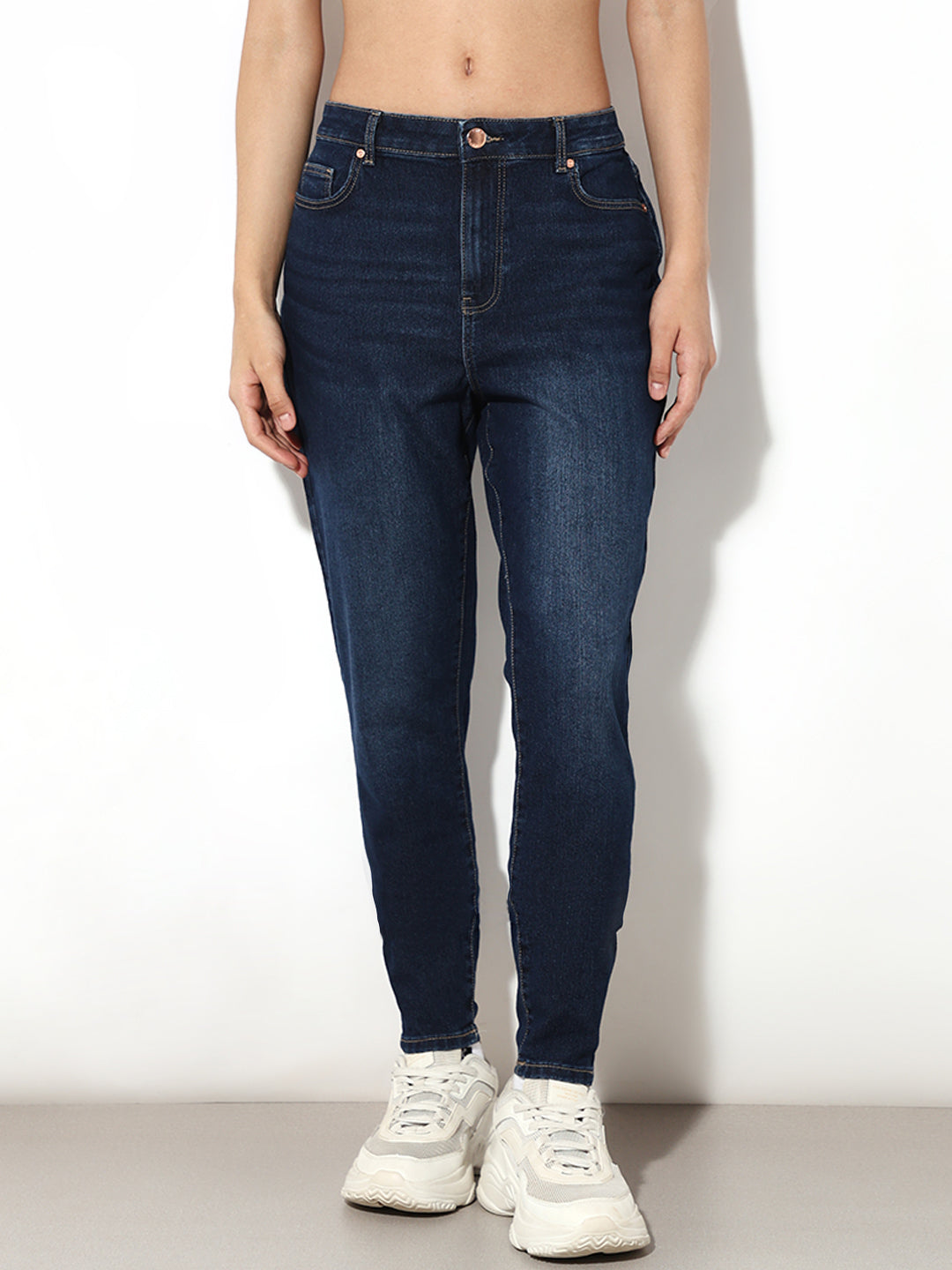 Dark Blue Piper Skinny Fit Jeans