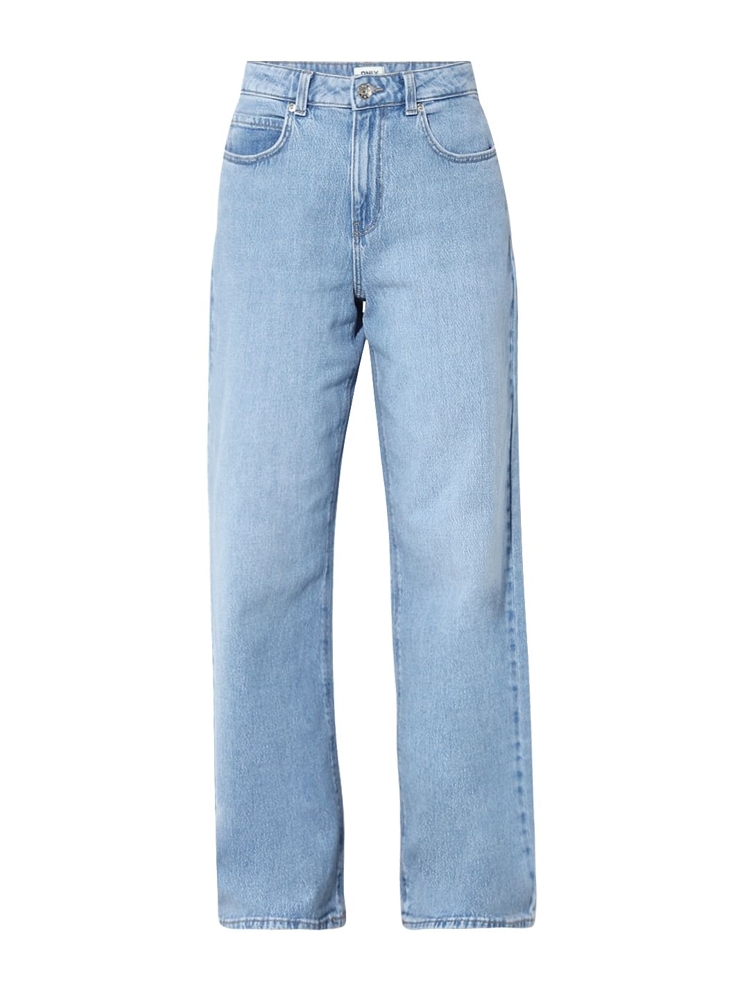 Light Blue High Rise Wide Leg Jeans