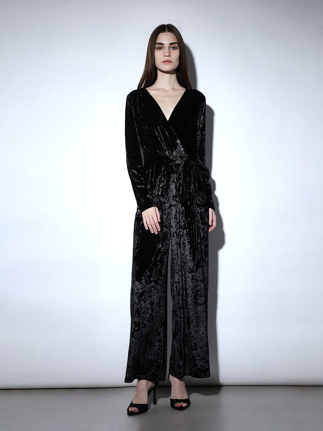 Black Velour Jumpsuit