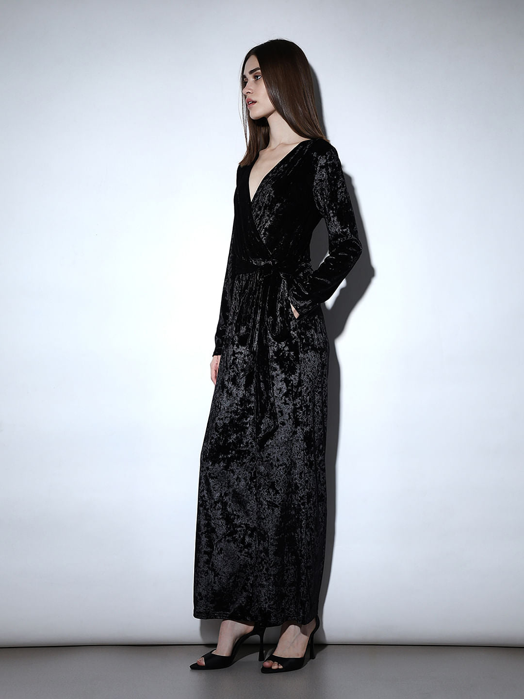 Black Velour Jumpsuit