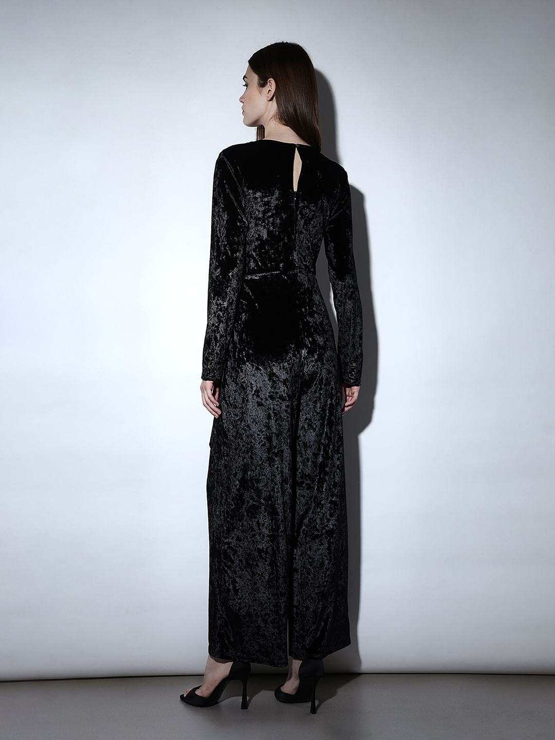 Black Velour Jumpsuit