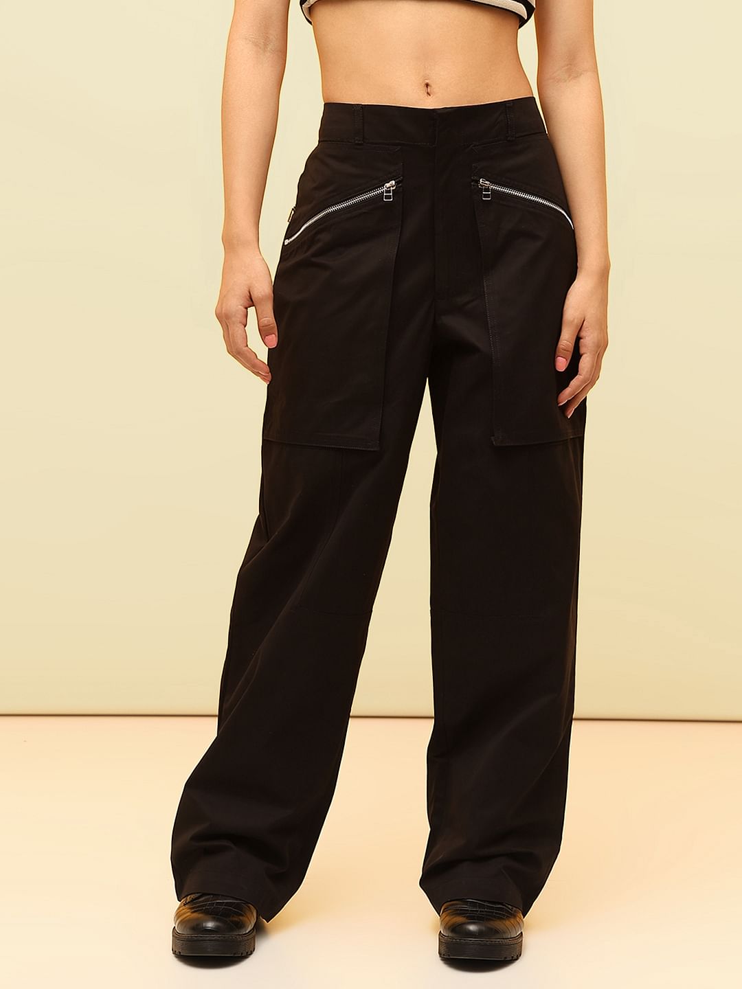 Black Co-Ord Set Utility Pants