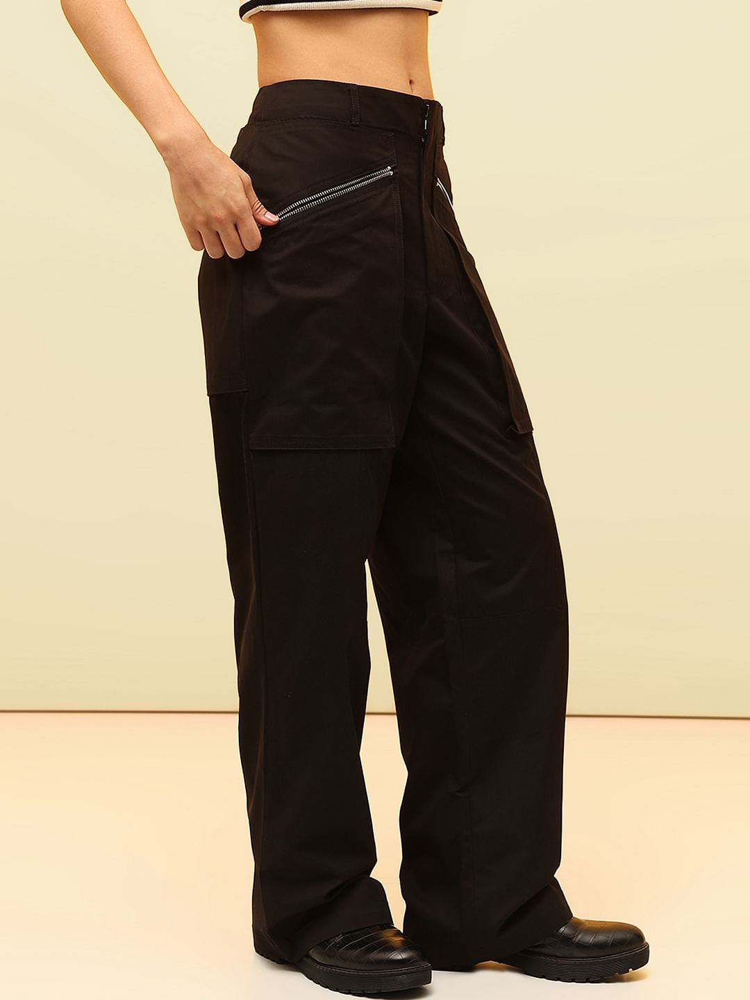 Black Co-Ord Set Utility Pants