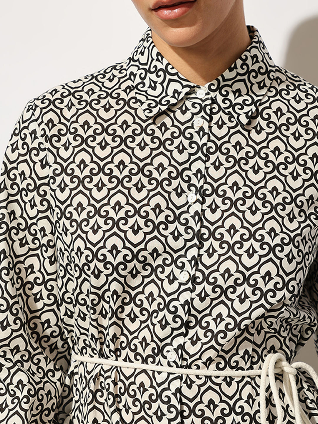 Black Pleated Skirt Shirt Dress