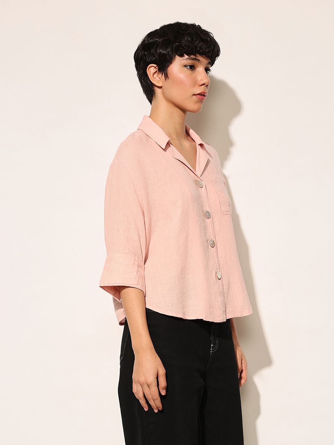 Pink Short Sleeves Shirt