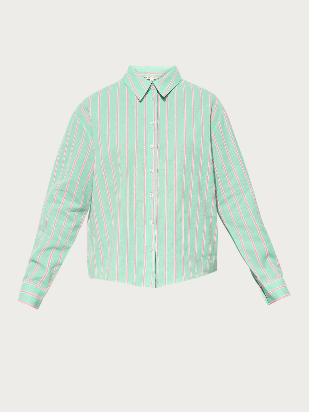 Green Striped Shirt