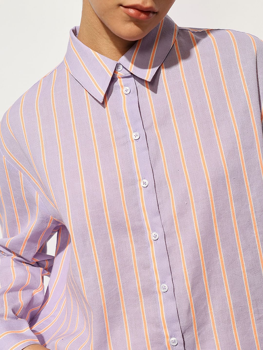 Lavender Striped Shirt