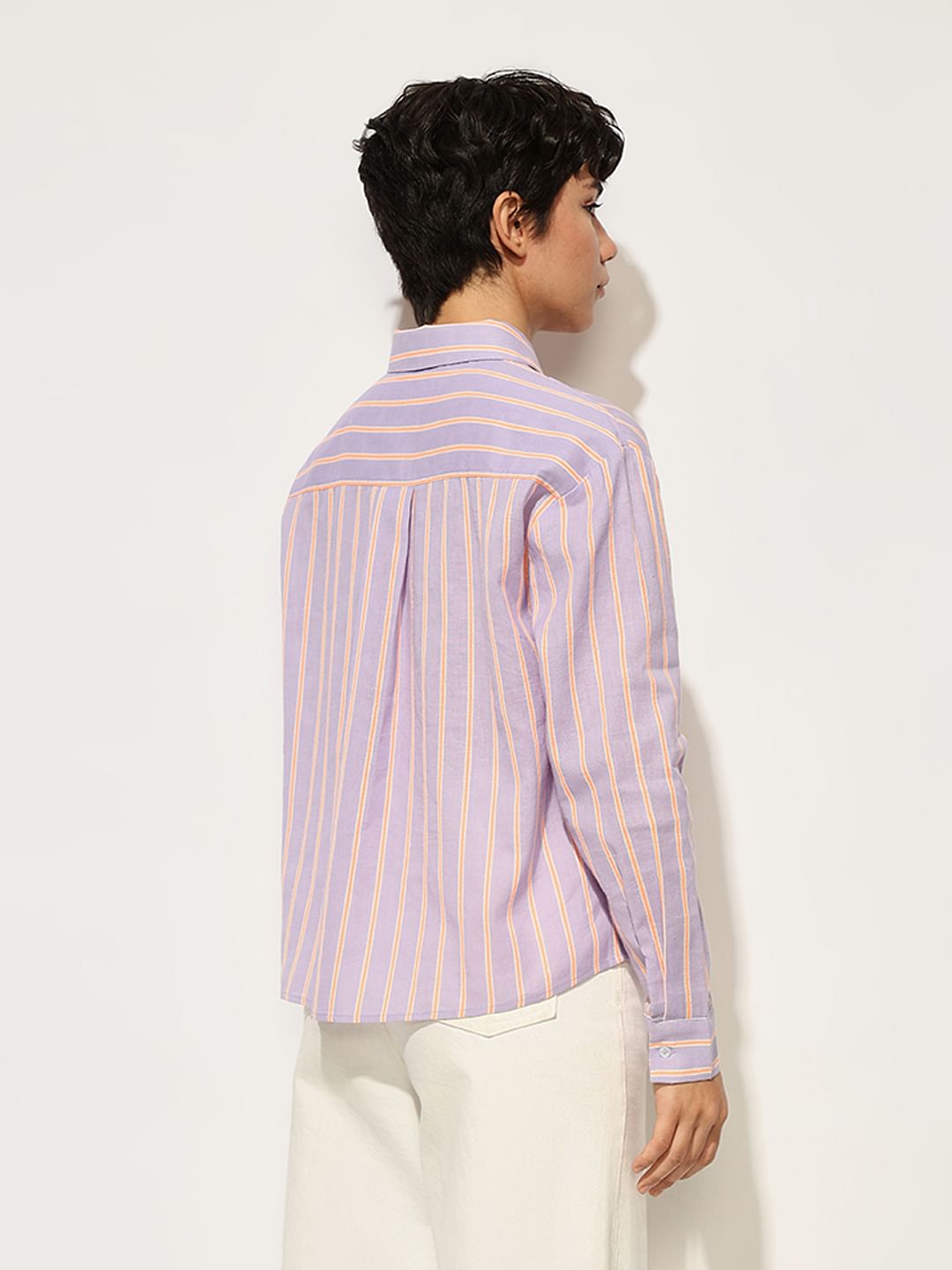 Lavender Striped Shirt