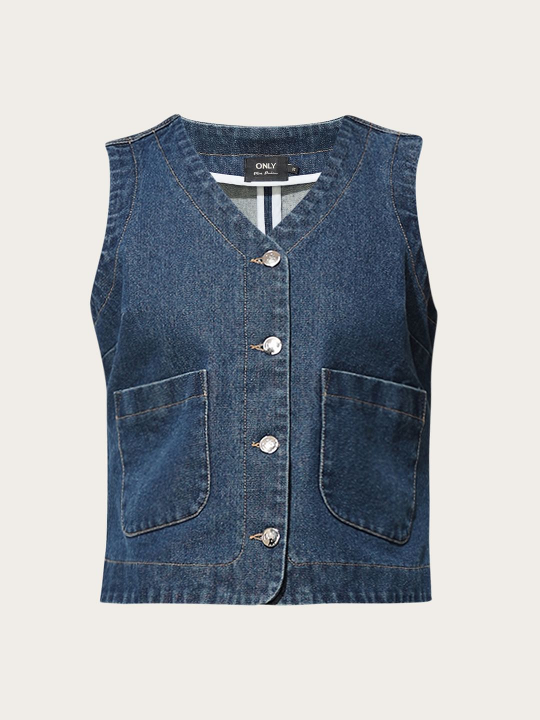 Blue Denim Vest