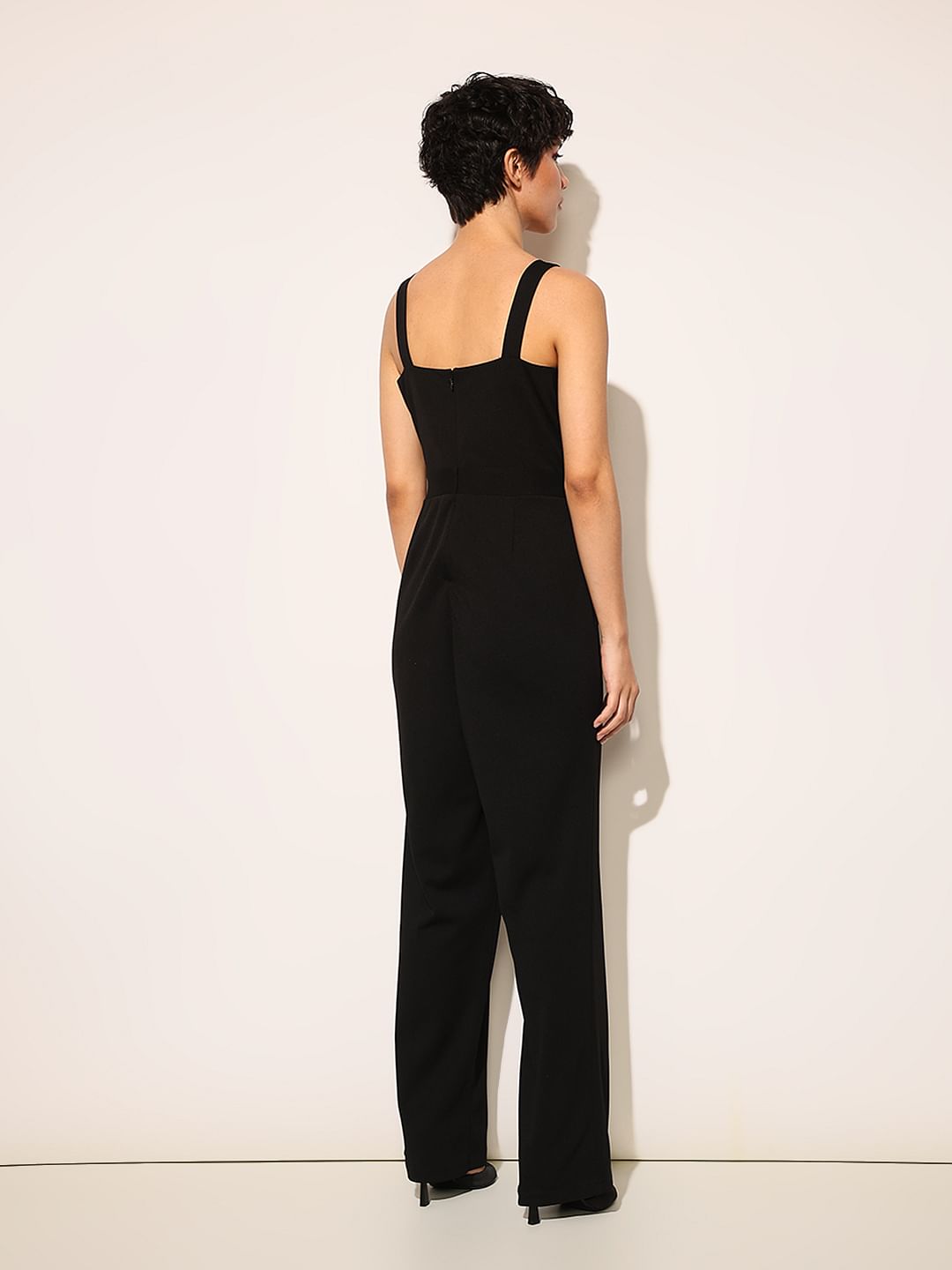 Black Sleeveless Jumpsuit