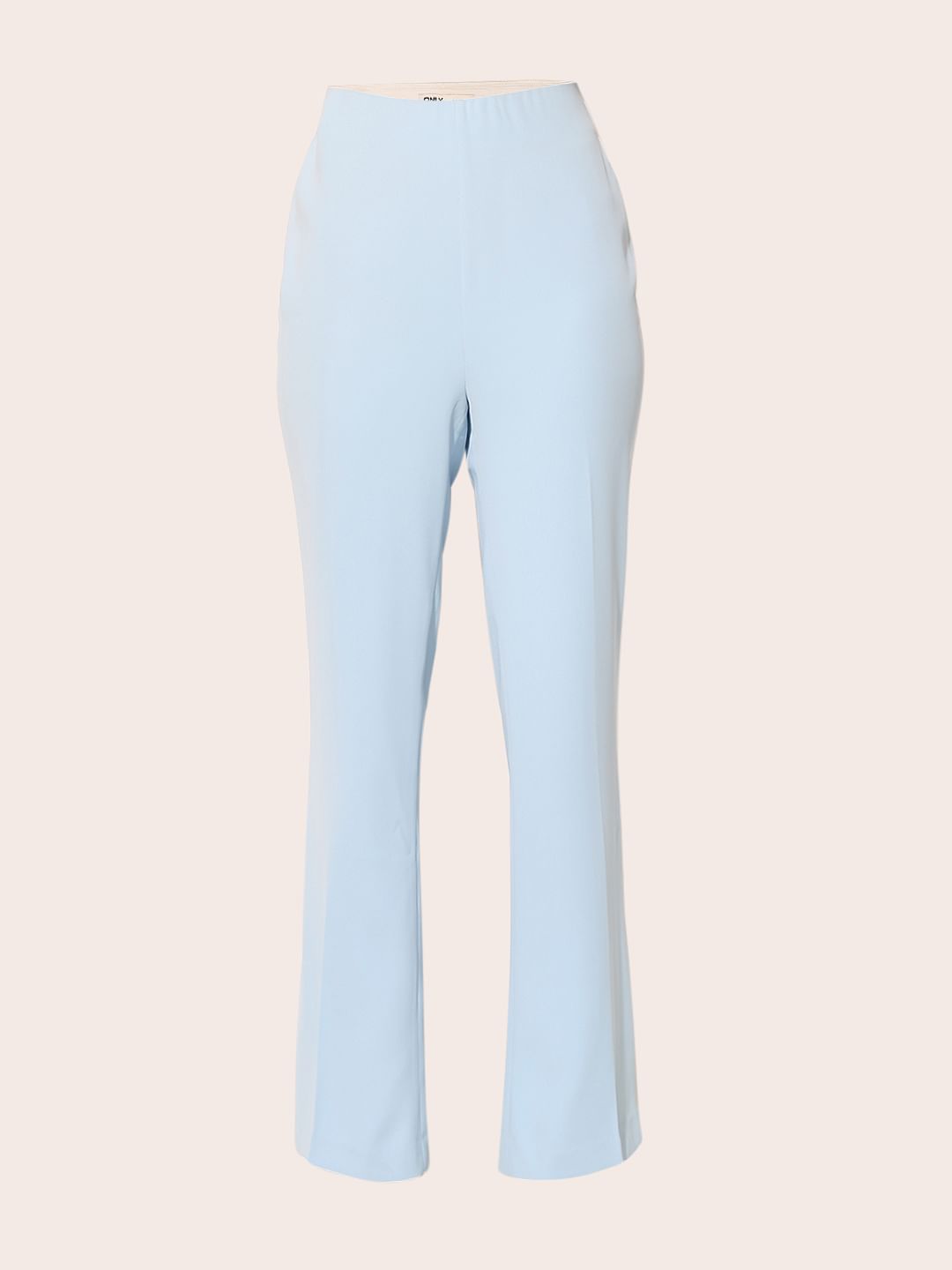 Blue Side Slit Flared Pants