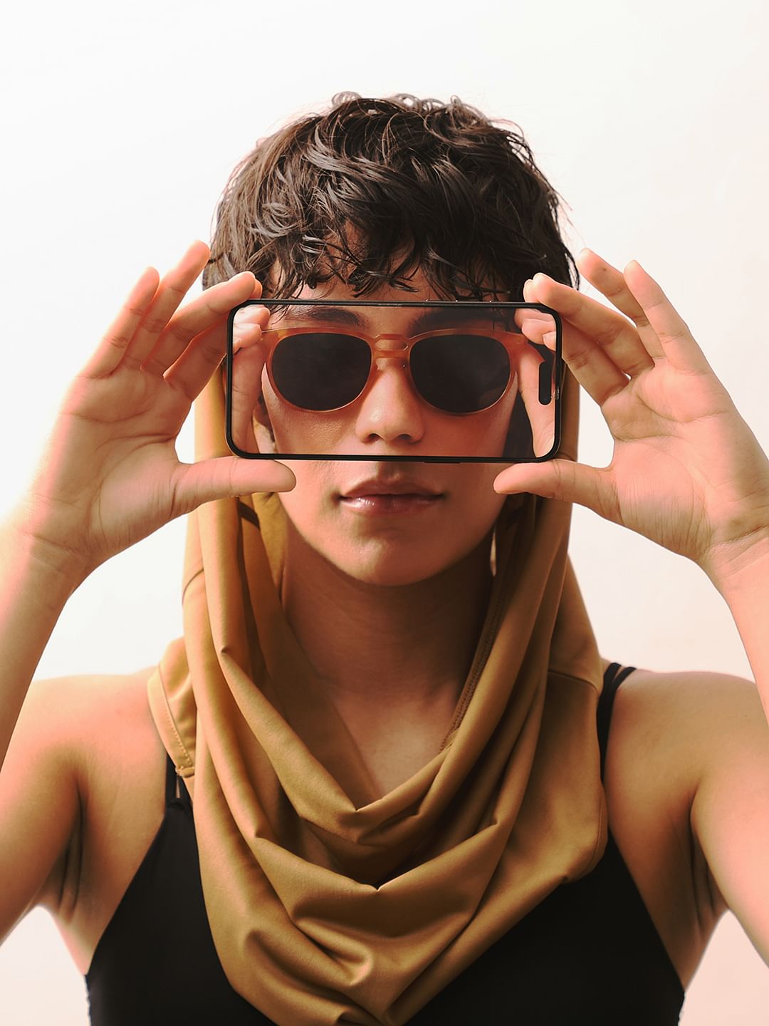 Orange Framed Sunglasses