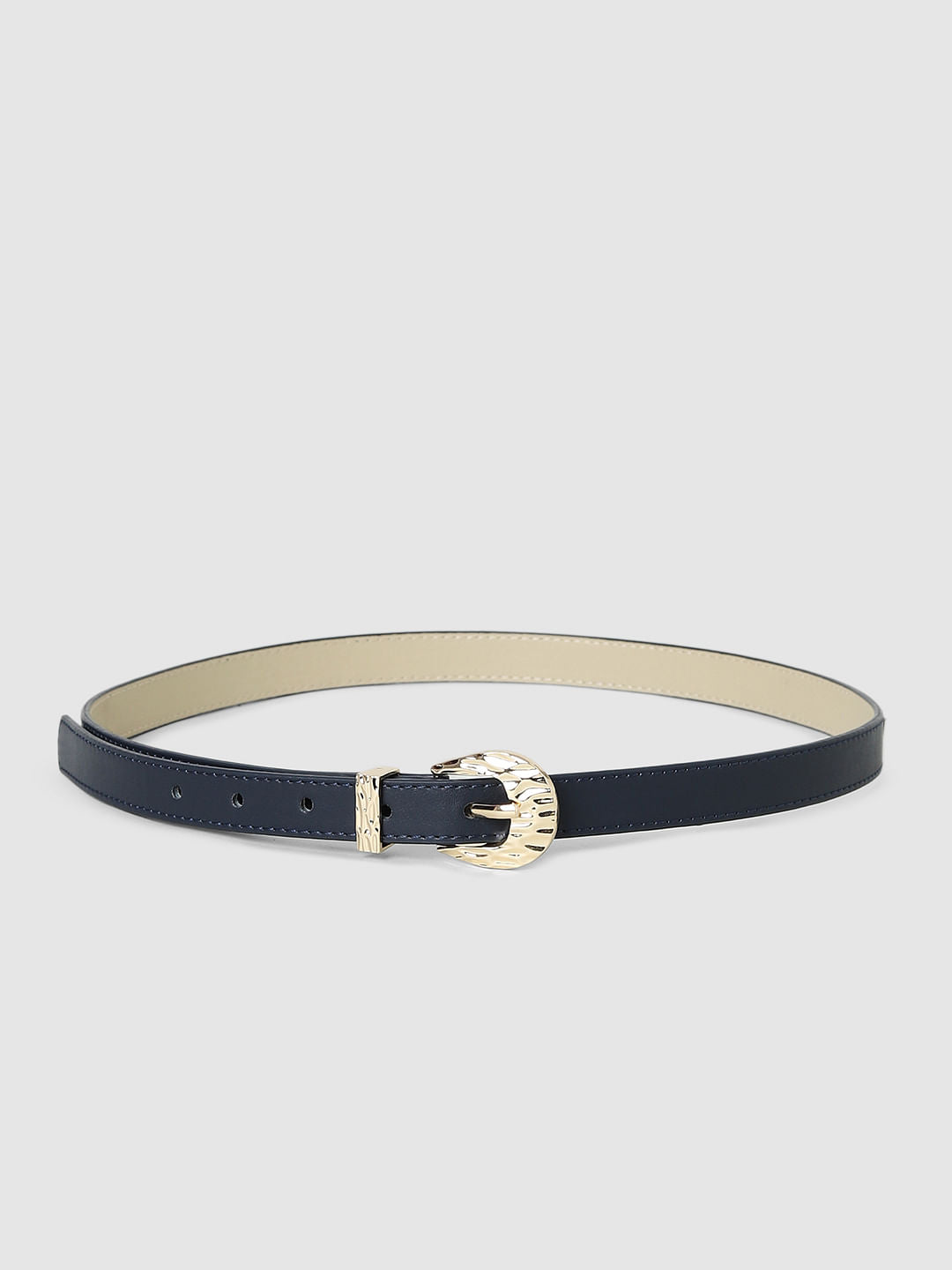 Navy Blue Narrow Belt