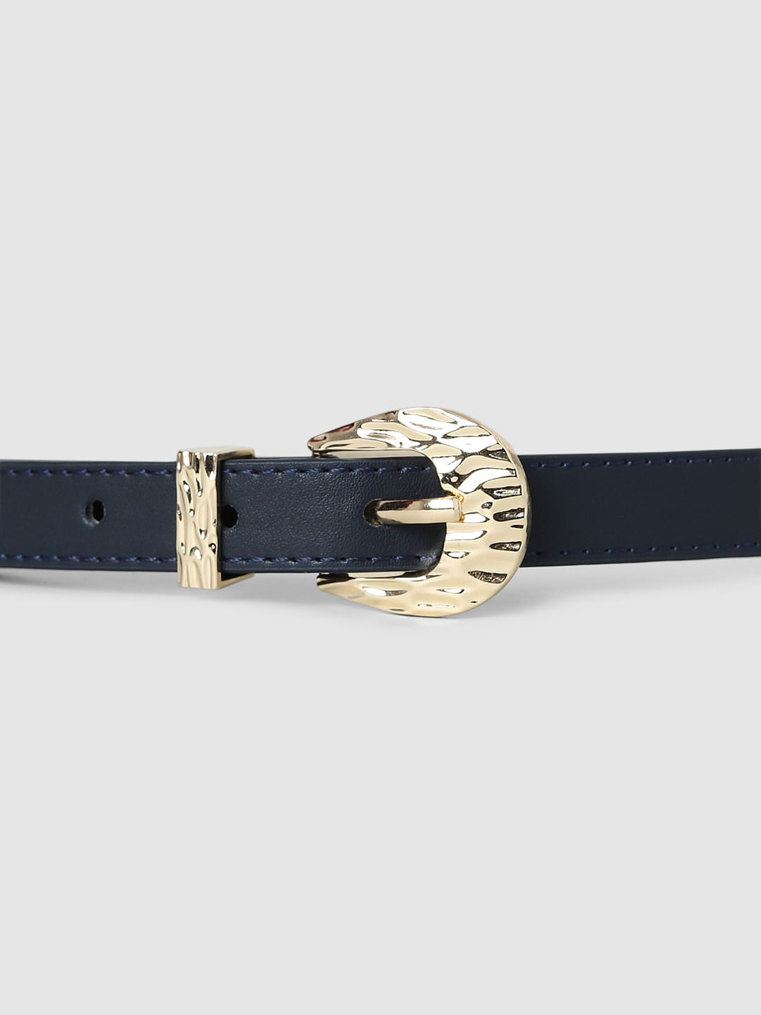 Navy Blue Narrow Belt