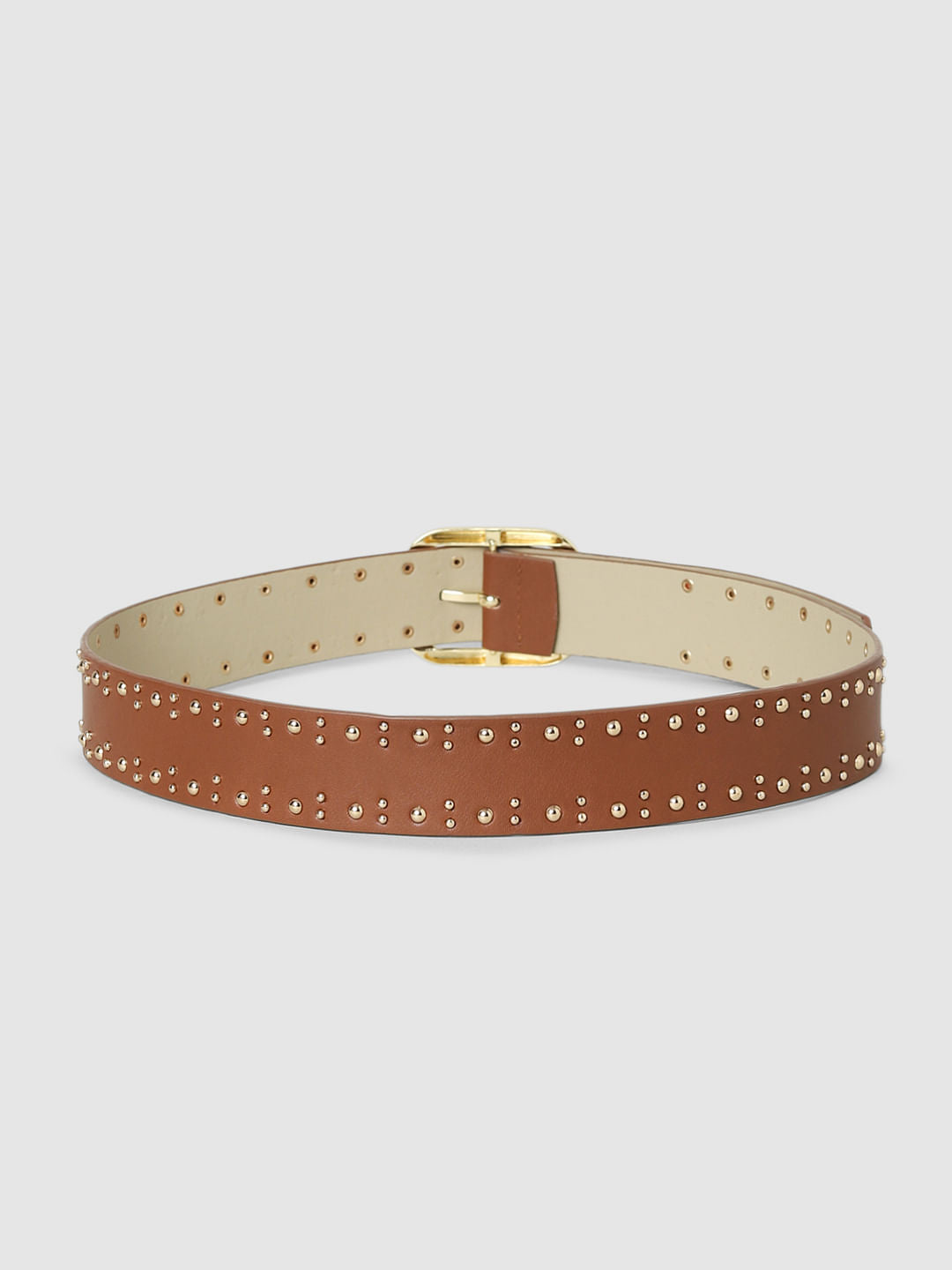 Brown Studded Belt